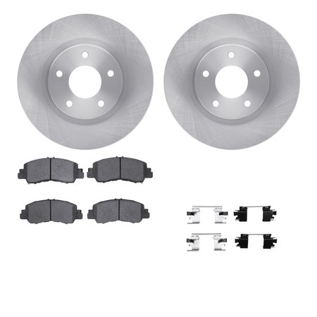 DYNAMIC FRICTION CO 6512-39149, Rotors with 5000 Advanced Brake Pads includes Hardware 6512-39149
